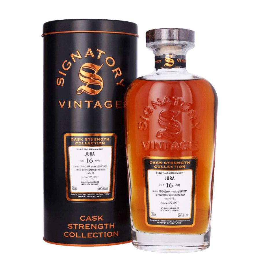 Jura 16 Years Old 2009 1st fill Oloroso cask - Signatory CS Collection