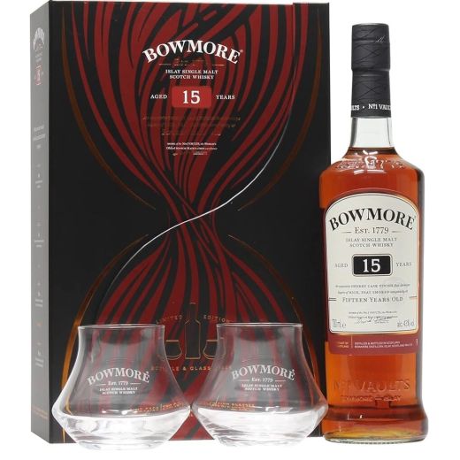 Bowmore 15 Years Old Gift Pack