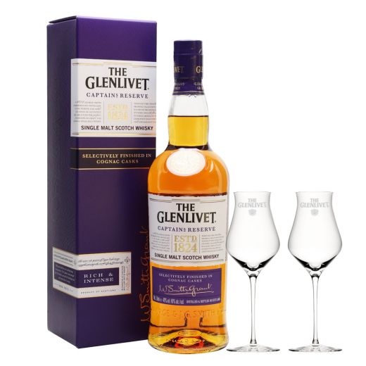 The Glenlivet Captain’s Reserve + 2 bicchieri Glenlivet