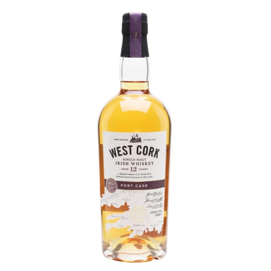 West Cork 12 Years Old Port Cask Finish Irish Whiskey